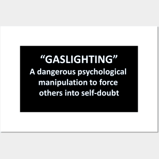 Banned Words Gaslighting Posters and Art